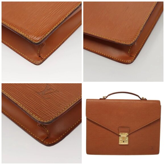 LOUIS VUITTON Epi Porte Documents Bandouliere Zipangu Gold - Picture 10 of 15